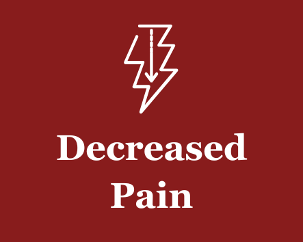 Decreased Pain - lightning bolt icon